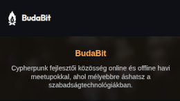 Új támogatónk: a BudaBit Új támogatónk: a BudaBit