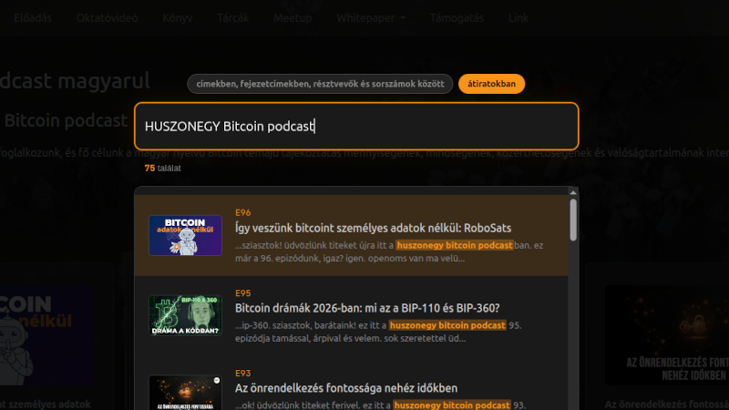 Podcast kereső, beágyazott lejátszó Podcast kereső, beágyazott lejátszó